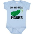 thumbnail image 3 of Inktastic You Had Me at Pickles Boys or Girls Baby Bodysuit, 3 of 5