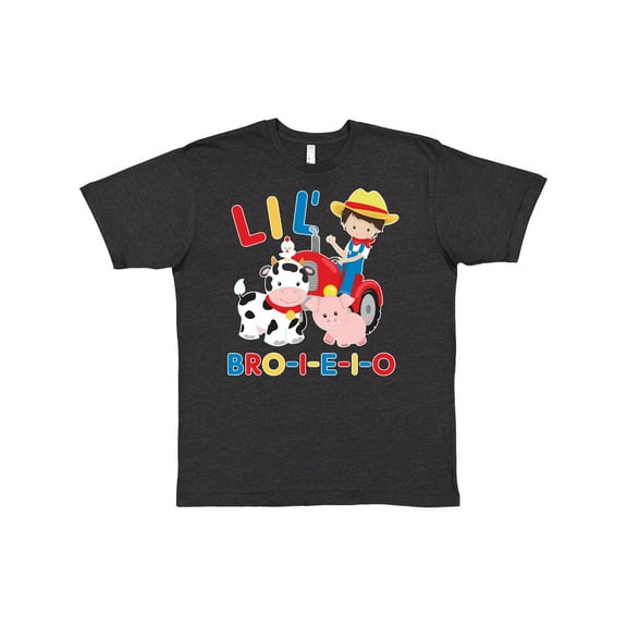 Inktastic Farmer Tractor EIEIO Little Bro T-Shirt