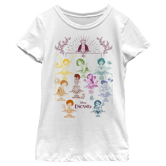 Girl's Encanto Madrigal Family Tree  Graphic Tee White X Small
