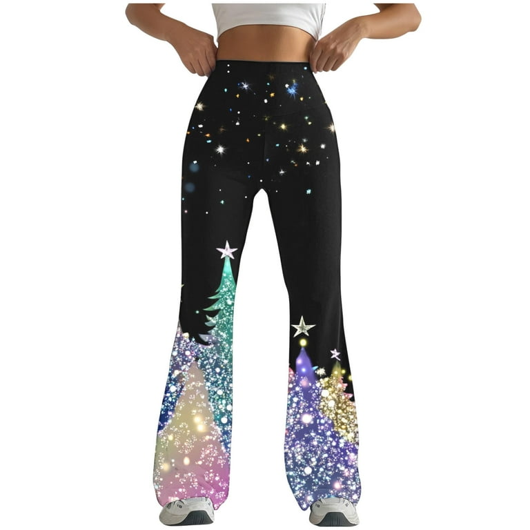 QATAINLAV Daily Sales Clearance Womens Elastic High Waisted Flare