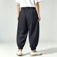 thumbnail image 4 of CONZONE Toddler Boys Workout Pants Elastic Waist Baggy Joggers for Child Drawstring Wide Leg Fall Casual Trousers with Pockets Size 2-3 Years, 4 of 6