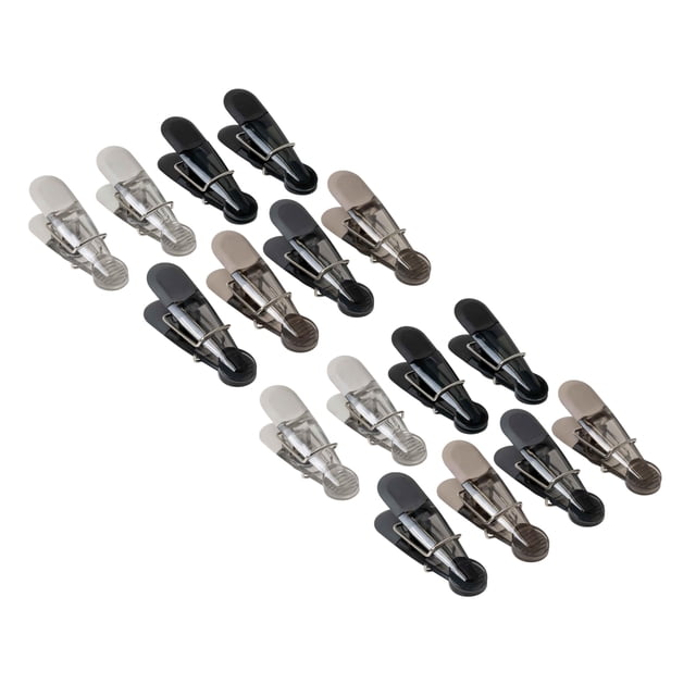 Simply Served Seal N Snack Clips magnéticos para chips, empuñaduras multiusos para almacenamiento de cocina, mantiene los alimentos frescos de despensa, colores neutros surtidos,
