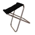 thumbnail image 1 of Kenally Silla plegable Mini tamaño Estructura plegable Banco de camping Taburetes de picnic Senderismo Bancos plegables Taburete de exterior Muebles Artesanía plata + negro Kenally TO005270-02, 1 of 6