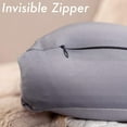 thumbnail image 5 of Premium Microbead Bed Pillow, Small Extra Fluffy But Supportive - Ultra Comfortable Sleep with Silk Like Anti Aging Cover 85% spandex/ 15% nylon Breathable, Cooling Dark Grey, 5 of 9