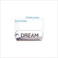 thumbnail image 4 of Dijes De Palabras Colgantes Grabados Inspiradores Palabras En Inglés Adorno Colgante De Aleación A Prueba De Herrumbre Componente De Fabricación De Joyas Para Collar Llavero 80 Piezas seitruly HA026966-02, 4 of 7