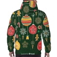 thumbnail image 7 of Uemuo Christmas Pattern Men's Hoodie - Casual Pullover Hoodie with Kangaroo Pocket, Stylish Hooded Sweatshirt for Everyday Wear-3X-Large, 7 of 7