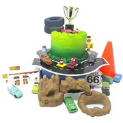 20 Piece Cars Lightning McQueen, Mater, and Crew Birthday Featuring Cars Characters and Decorative Themed Accessories