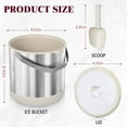 thumbnail image 6 of 6.8L/7QT Insulated Ice Bucket with Lid & Scoop,Double-Wall Ice Bucket for Parties,Cocktail Bar(White), 6 of 9