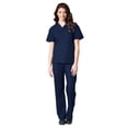 thumbnail image 1 of Maevn Core Unisex V-Neck Scrub Top & Unisex Seamless Scrub Pant Set, 1 of 5