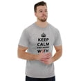 thumbnail image 4 of Keep Calm And Agree With Dad Crown Men's Graphic T Shirt Tees Brisco Brands M, 4 of 5