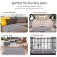 thumbnail image 4 of PROCIPE Large Dog Bed Crate Mat 42" Washable Pet Bed Anti-Slip Dog Kennel Mat Purple Grey, 4 of 7