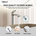 thumbnail image 5 of BELZ Bathroom Faucet Modern Waterfall Tall Bathroom Sink Faucet Single Handle with Pop Up Drain and Deck Plate Suitable for 1 or 3 Holes, Chrome, 5 of 6