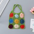 thumbnail image 4 of Bolsos de hombro de ganchillo para mujer, bolso de punto colorido para primavera, verano y otoño, 4 of 5