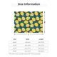 thumbnail image 5 of Fotbe Lemon Manta de Franela con Estampado, Manta Ultrasuave para Cama, Sofá, Auto, Hipoalergénica y Antibolitas-60"x50", 5 of 6