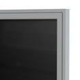thumbnail image 2 of Ghent's Vinyl 48" x 72" 3 Door Enclosed Letterboard in Black, 2 of 2