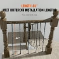 thumbnail image 3 of VEVOR Staircase Metal Balusters, 44'' x 1/2" Galvanized Steel Decorative Banister Spindles, 10 Pack Deck Baluster with Hollow Single Baskets, Twists, Spiral Stair Railing w/ Shoes & Screws, 3 of 9