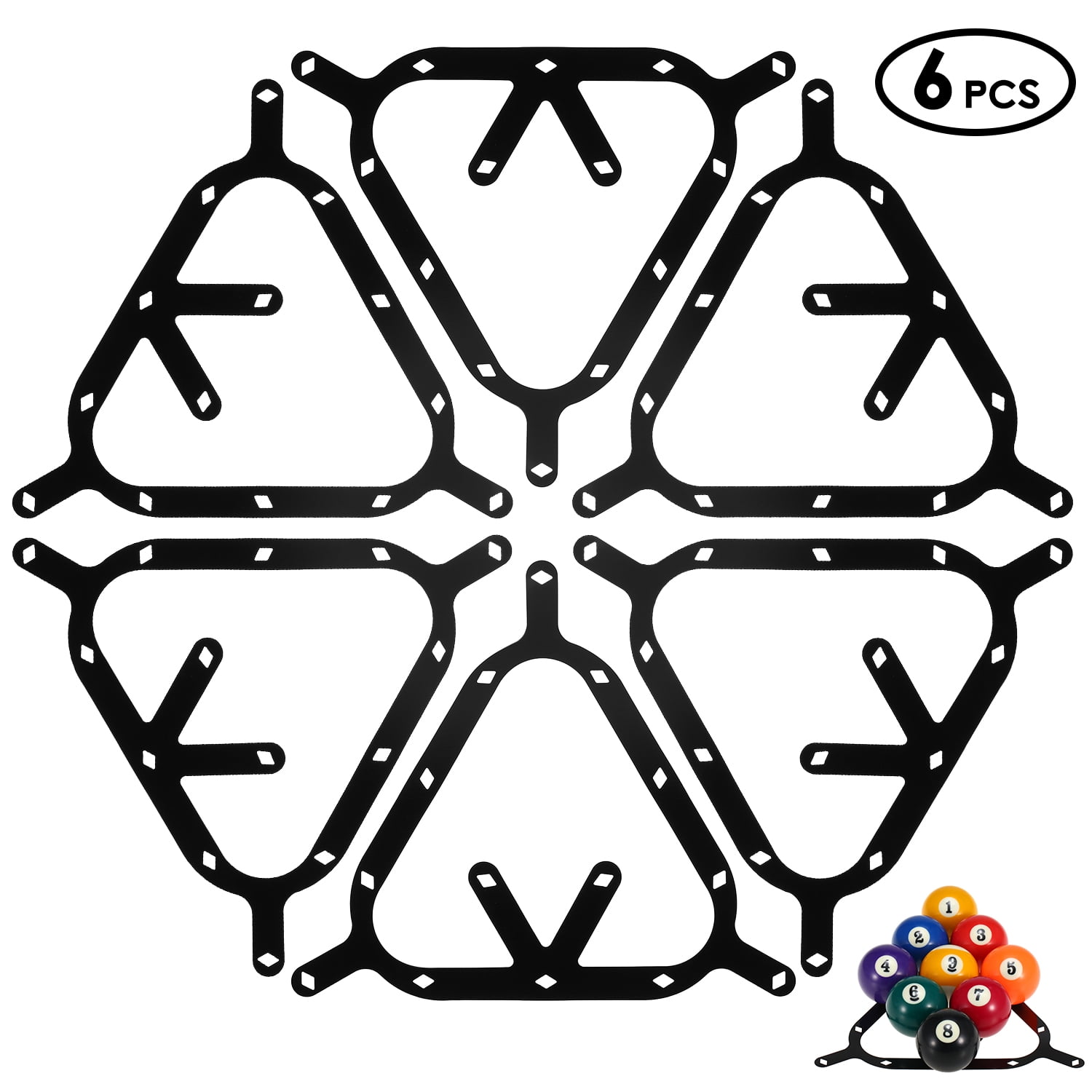 6 PCS Ball Rack Billiard Rack Sheet Cue Ball Rack Cue Ball Accessory Walmart Canada