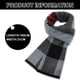 thumbnail image 2 of Bufanda larga y suave de invierno para hombre, bufanda con borlas a cuadros para hombres, bufandas clásicas suaves para clima frío, regalos de bufanda de manta navideña, 2 of 5