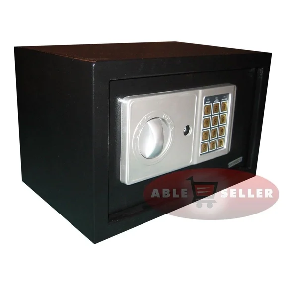 NEW DIGITAL ELECTRONIC SAFE SECURITY BOX WALL JEWELRY GUN CASH BLACK MEDIUM SZE