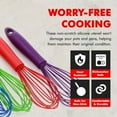 thumbnail image 5 of Chef Craft Premium Silicone Wire Cooking Whisk, 10.5 inch, Blue, 5 of 10