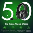 thumbnail image 6 of Andoe Wireless Gaming Headset for PS5/PS4/PC/Xbox, Surround Sound Gaming Headphones with Noise-Cancelling Microphone, 3.5mm Wired Jack (Black), 6 of 8
