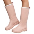 thumbnail image 7 of YUEHUA Womens Rain Boots Waterproof Fashionable Mid Calf Rain Boots with for Women All Season Outdoor Work Ready Rubber Boots Anti- Shoes Outdoor Garden Shoes, 7 of 7