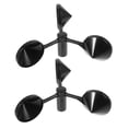 thumbnail image 6 of DEEPCRAFF 2Pcs Small Wind Indicator Wind Measurement or Cup Anemometer Black ABS For General Users, 6 of 8