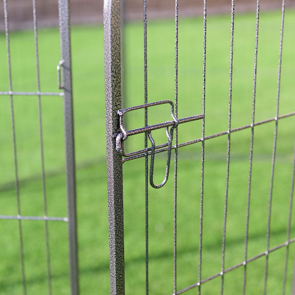 Gymax 40'' 8 Metal Panel Heavy Duty Pet Playpen Dog Exercise Pen Cat Fence Safety Gate