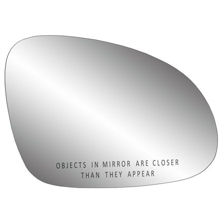 30285 - Fit System Passenger Side Heated Mirror Glass w/ backing plate, Volkswagen VW Passat 06-10, Passat (from 11/ 03/ 2004 to 2005) 2005, 4 1/ 2" x 6 3/ 4" x 7" (w/ o auto dimming)