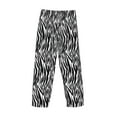 thumbnail image 4 of Kdxio Zebra Print Men's Sleep Pajama Pant Lounge Pants with Pockets, 4 of 8