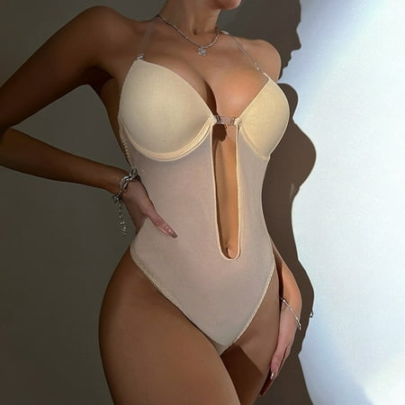 

Women Shapewear Full Body Push Up Bra Backless Lingerie Bodysuits
