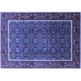 thumbnail image 1 of Ahgly Company Machine Washable Indoor Rectangle Oriental Blue Industrial Area Rugs, 4' x 6', 1 of 4