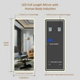 thumbnail image 5 of LAIYA Wall-Mounted Full Length LED Mirror Intelligent Human Body Induction Mirrors with Smart Touch Button Big Size Rounded Corners, Frameless Mirror Bedroom,Living Room,Dressing Room Hotel 65”X22”, 5 of 7