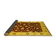 thumbnail image 2 of Ahgly Company Indoor Square Oriental Yellow Industrial Area Rugs, 6' Square, 2 of 4