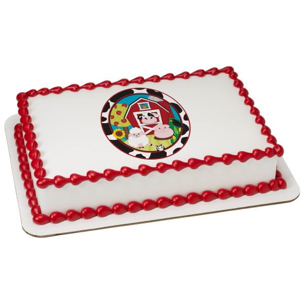 DecoPac Baby Barnyard Edible Cake and Dessert Topper Image