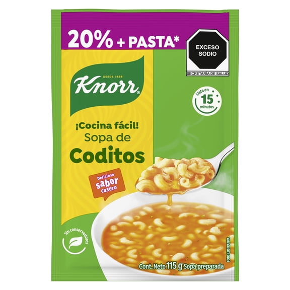 Sopa de codito Knorr 115 g