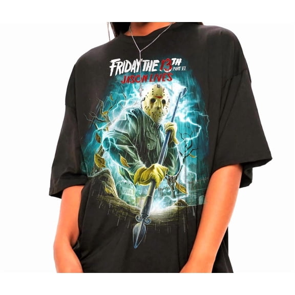 Friday the 13th Shirt, Halloween Horror Movie T-shirt, Jason Voorhees Shirt