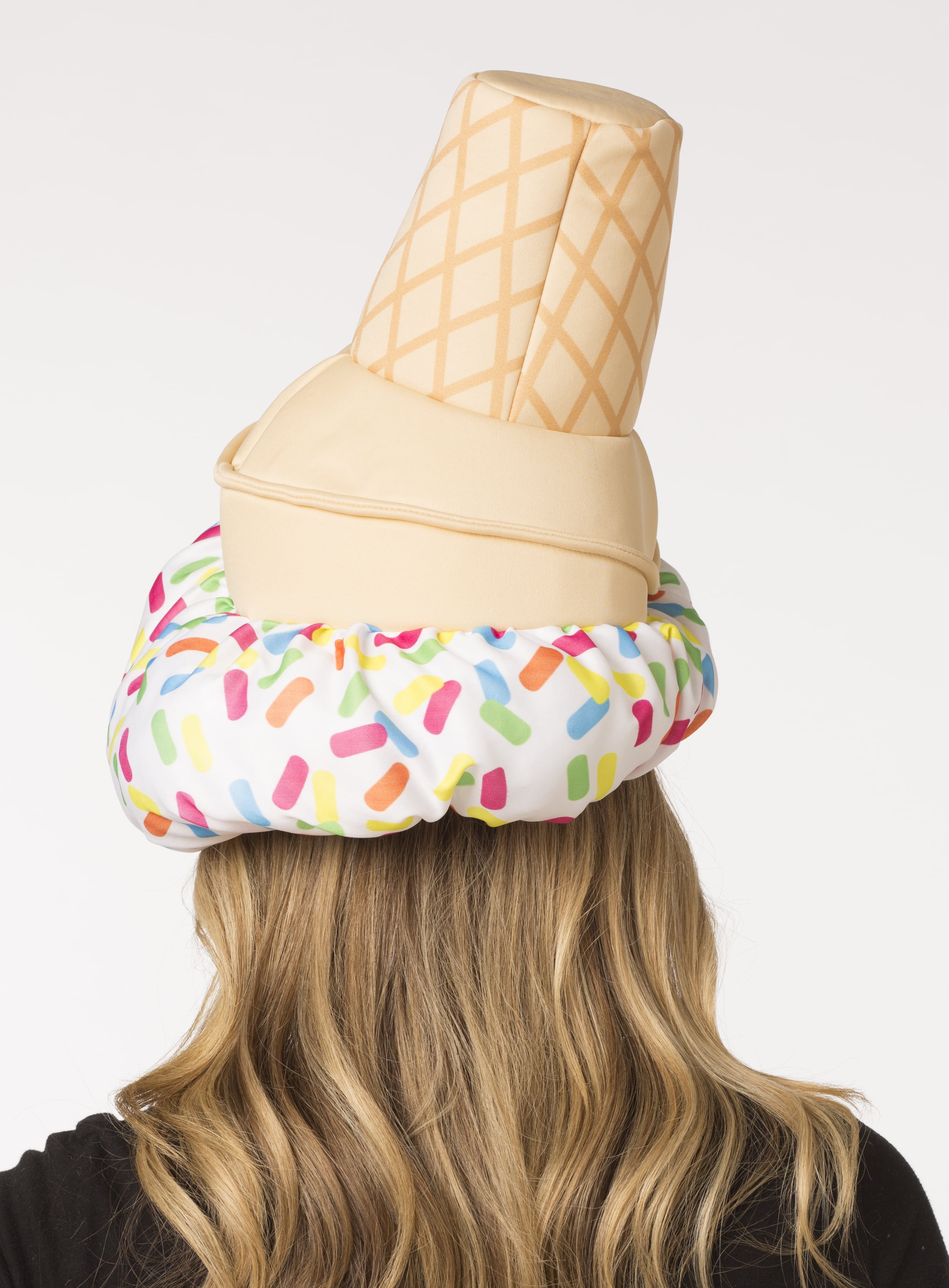 Rasta Imposta Ice Cream Cone Hat, One Size Fits Most Adults and Teens, Multicolor, Unisex