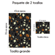 thumbnail image 5 of Paquete de Toalla/Trapo Secador de Cocina Halloween Gris Ligera Y Suave, 5 of 7
