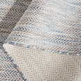 thumbnail image 5 of SAFAVIEH Courtyard Blazhe Chevron Indoor/Outdoor Area Rug, Ivory Blue/Beige, 6'7" x 6'7" Square, 5 of 10