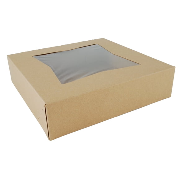 Bandeja Bakery Box Southern Champion de cartón kraft de 10 x 10 x 6 cm