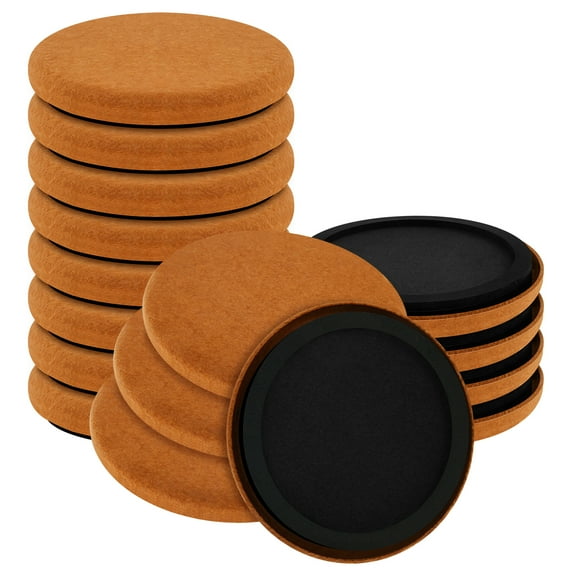 16Pcs Thickened EVA Furniture Sliders Quiet Concave Design Heavy Duty Furniture Gliders Movers Multipurpose Anti Scratch Chair Moving Pads for Hardwood Floors