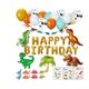 thumbnail image 1 of Dinosaurio cumpleaños incluye juego cartel de feliz cumpleaños pastel Cosplay fiesta decorar juegos estilo píxel suministros juego fiesta LingWen 9024735482031, 1 of 1