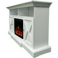 Cambridge 62in. Summit Farmhouse Style Electric Fireplace Mantel with