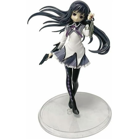 Newly Homura Akemi Figure Standing Holding A Gun Anime Figures 17cm/6.7inch Anime Character Statue Model Desktop Decoration Ornament Gifts
