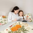 thumbnail image 4 of Erosebridal Garden Flower Twin Bedding Sets for Girls, Floral Butterfly Bedding Comforter Set, Gray Reversible, 7 Pieces, 4 of 5