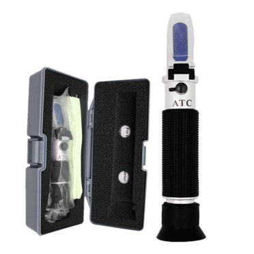 Handheld Brix Refractometer Honey Fruit Sugar Solution Brix 0-20% Optical Concentration Sugar Measuring Instrument ,Easy to Carry