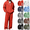 Red, variant on Frnrwgo Men's 2 Piece Hoodie and Sweatpants Set Loose Fit Warm Comfortable Tracksuit Fall Winter Outfit with Half Zip