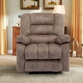 thumbnail image 6 of Bonzy Home Recliner Chairs with Massage and Heat Overstuffed Fabric Metal Frame Manual Reclining Chair, 6 of 9