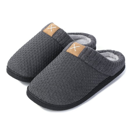 

KOJOOIN House Slippers for Men Breathable Sherpa Clog Shoe - Men’s and Boy’s